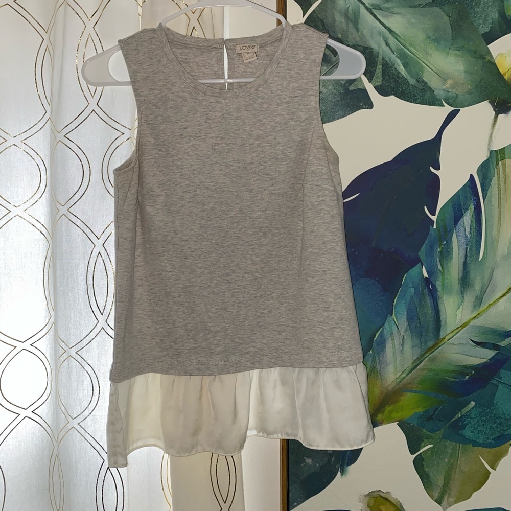 JCrew Mixed Media Tank Top